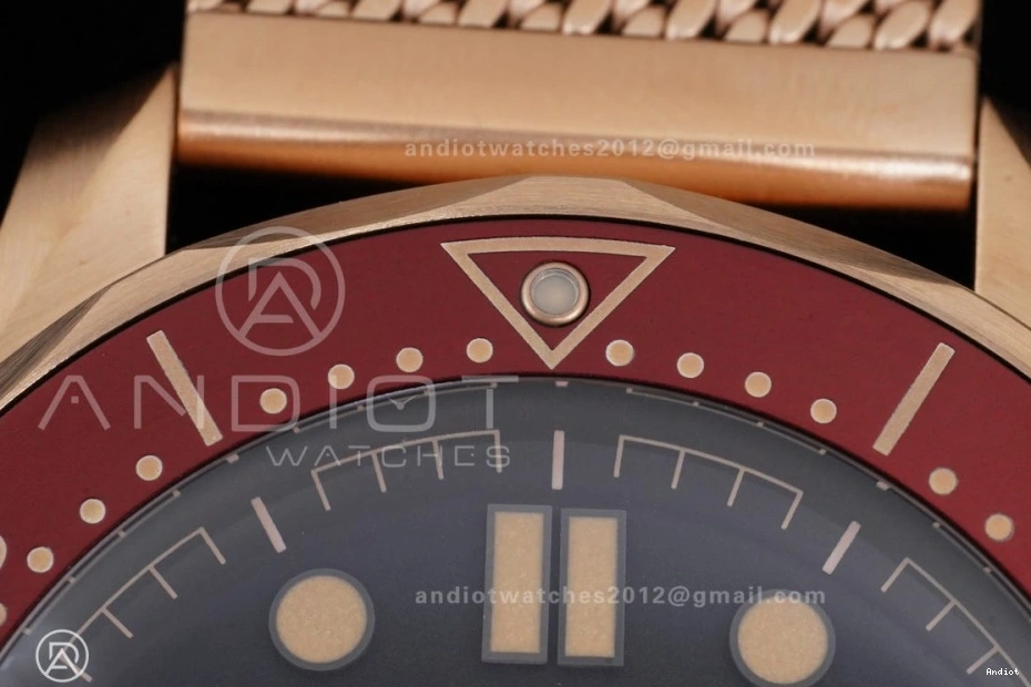 300M A8806 1:1 VSF on Diver Bracelet Gold Mesh Edition Seamaster Dial Best Rose Black 1224